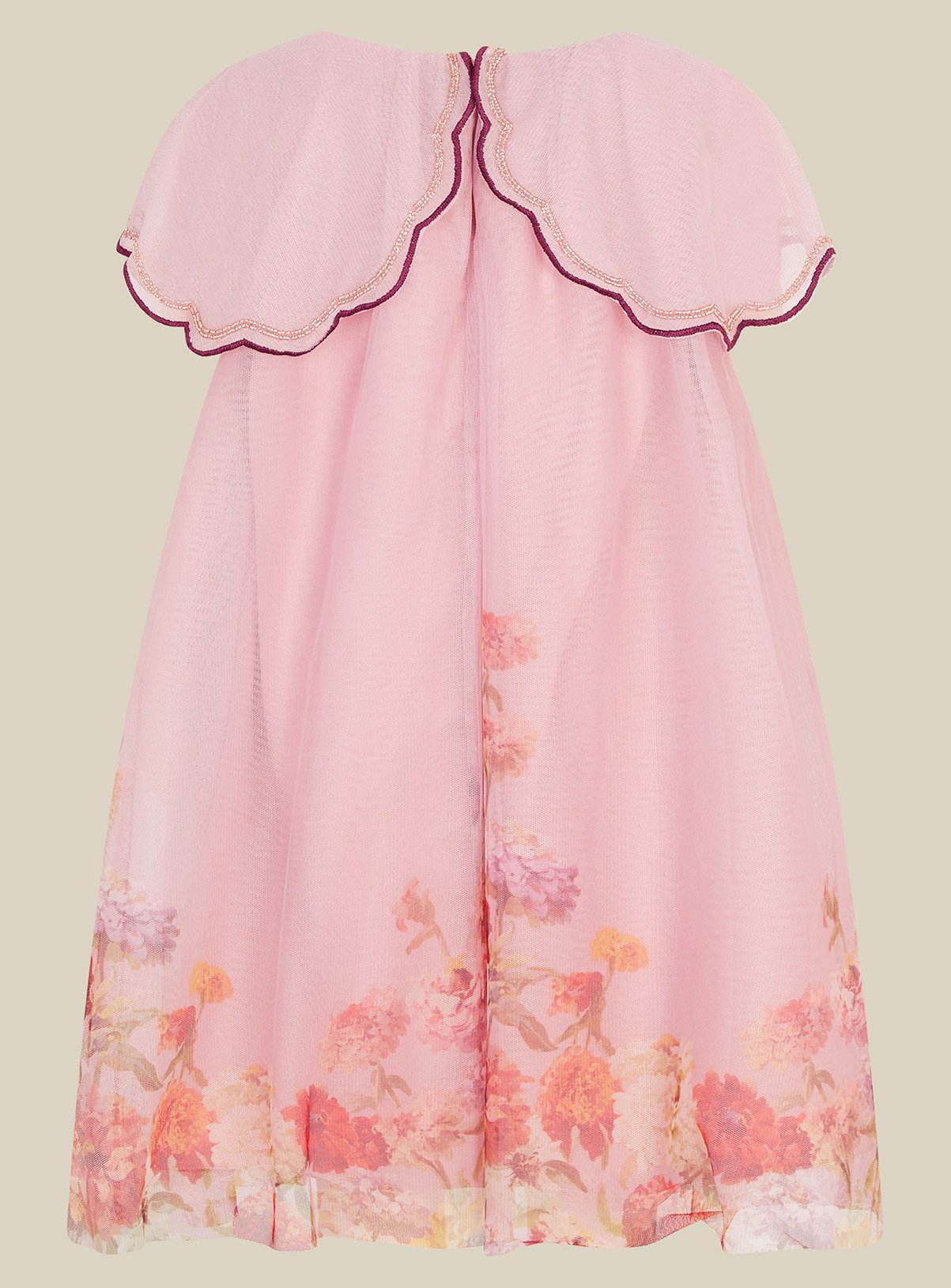 MONSOON Dahlia Floral Print Party Dress 8 years - Image 3 thumbnail